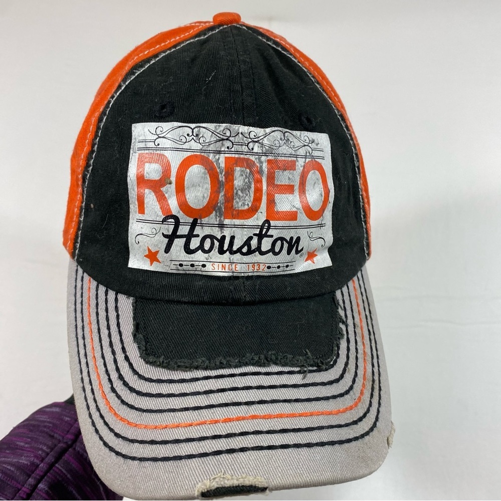 Houston Livestock Show Rodeo Cap Casual Cotton Velcro Adjustable Basebal…